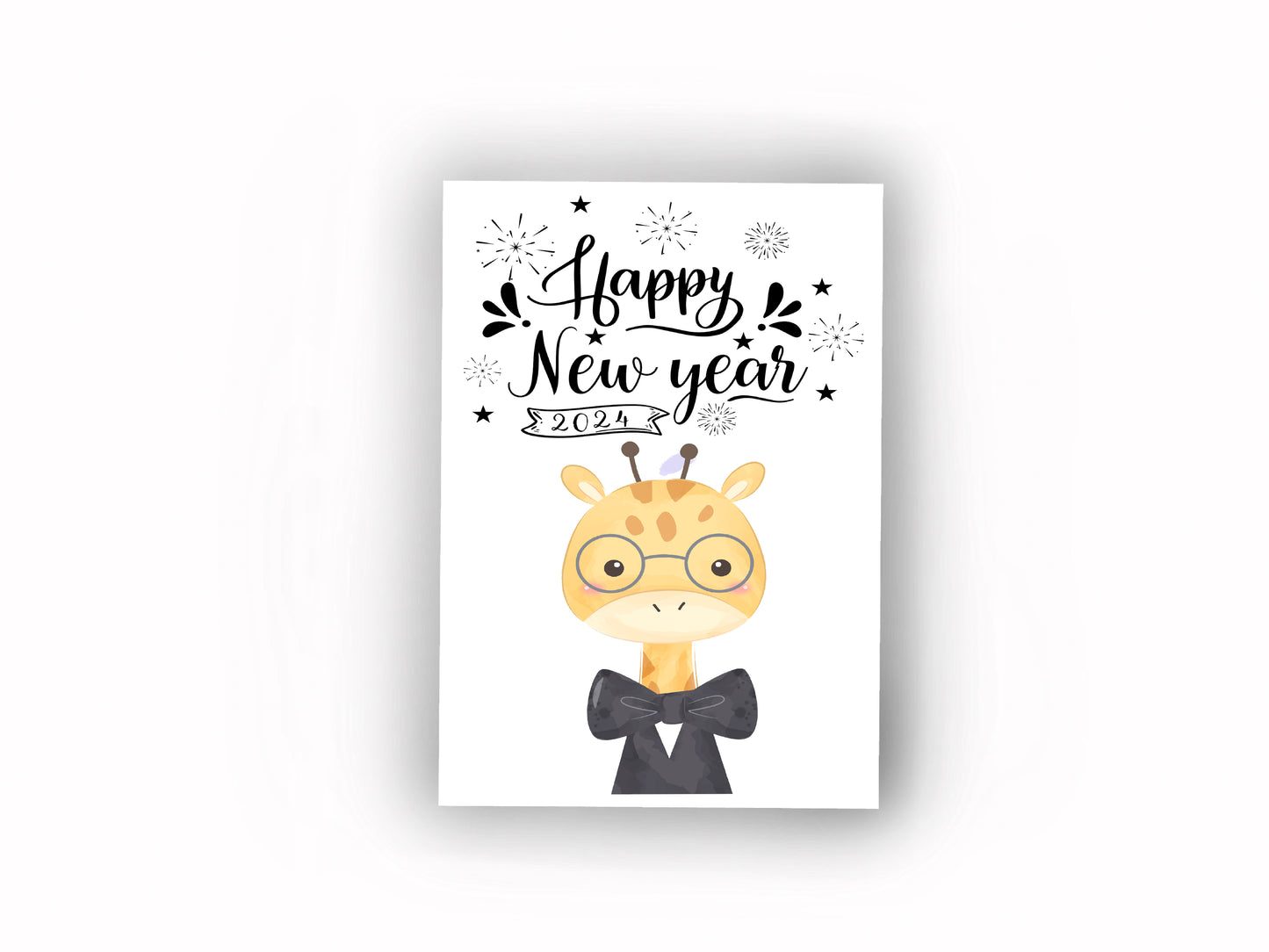 A5 Personalised Happy New Year card | New Year 2024
