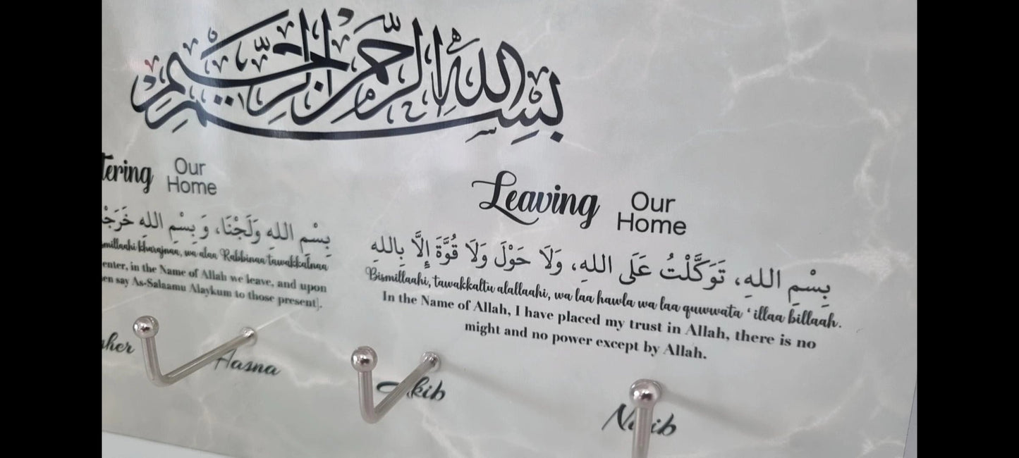 Personalised Family Key Ring Hanger for office or home use