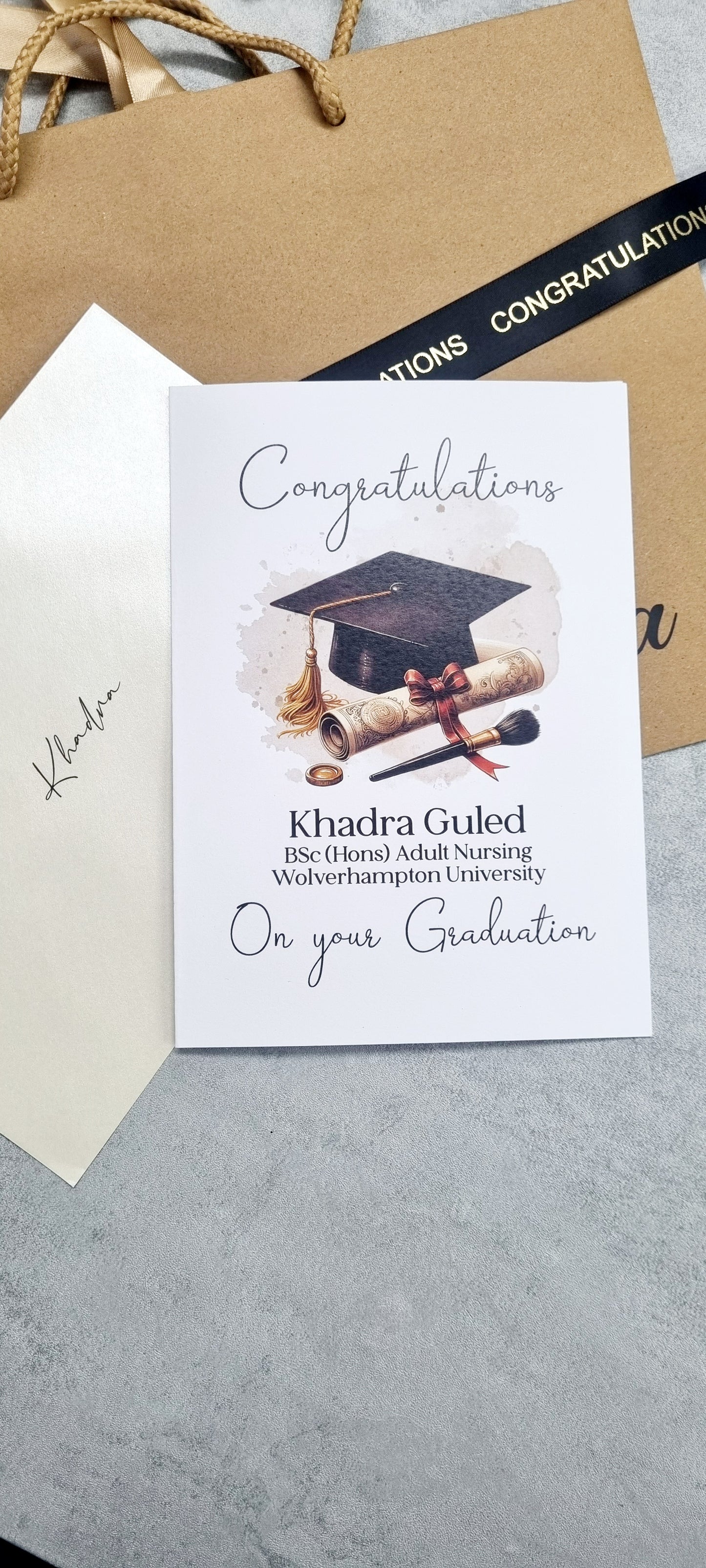 Personalised Graduation Greeting Card