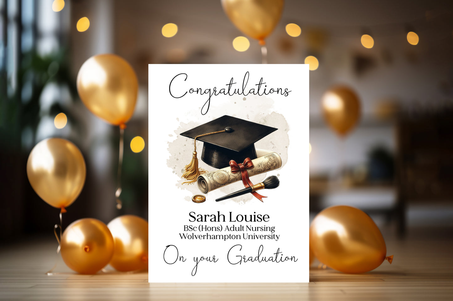 Personalised Graduation Greeting Card