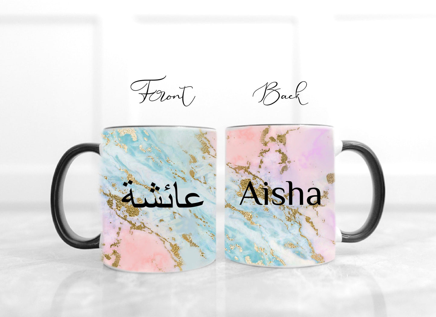 Pink Marble effect Mug
