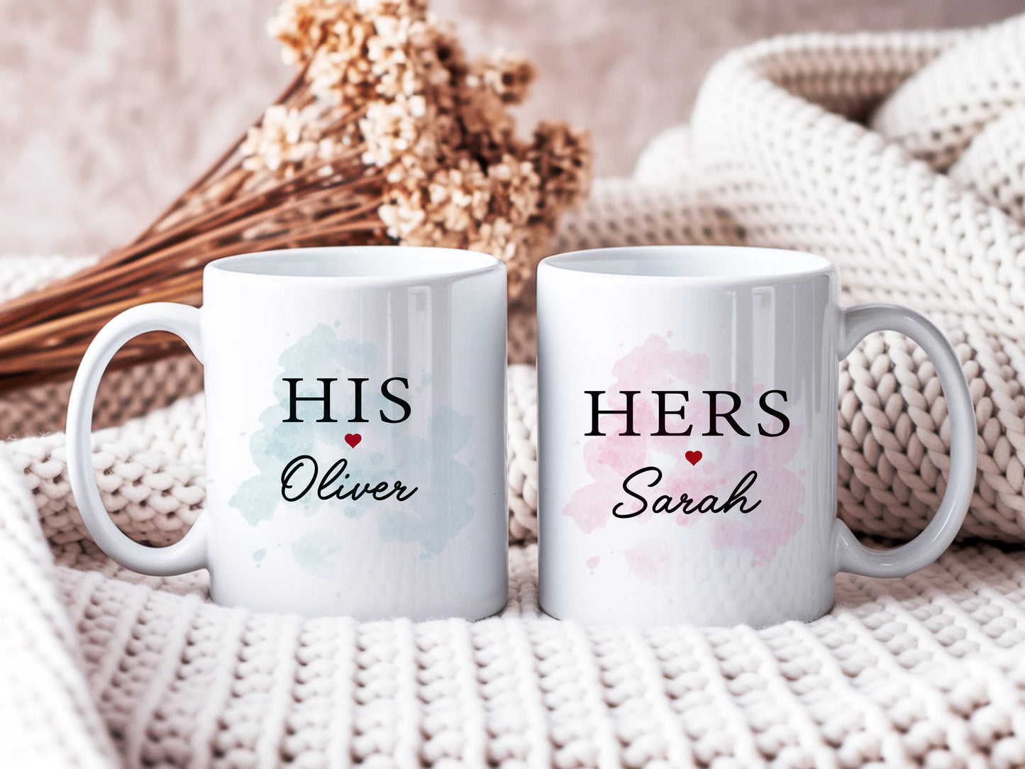 Personalised His & Hers Mug | Anniversary Gift | Wedding Gift | His & Hers Mug Set