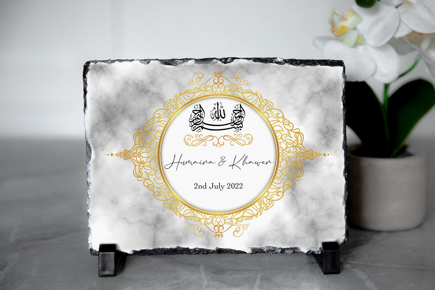 Wedding Rock Slate for Couples