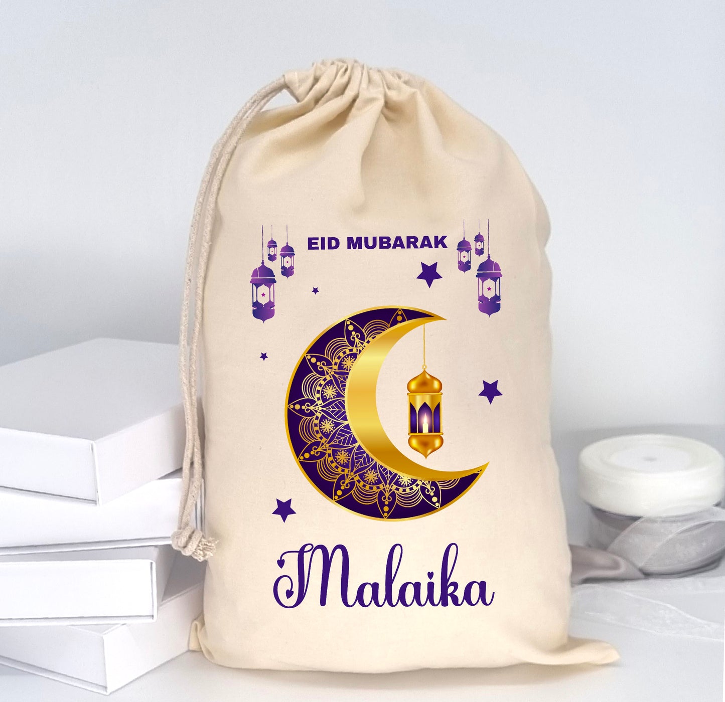 Personalised Eid Mubarak Eid Sack - for Girls & Boys