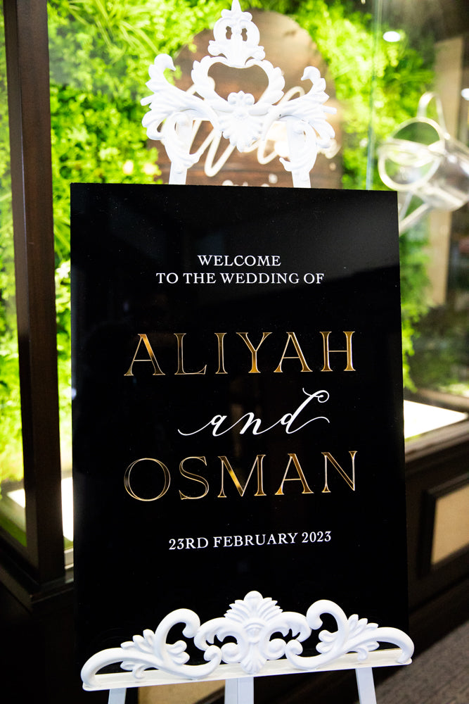 Luxury Acrylic Welcome Sign - 3mm