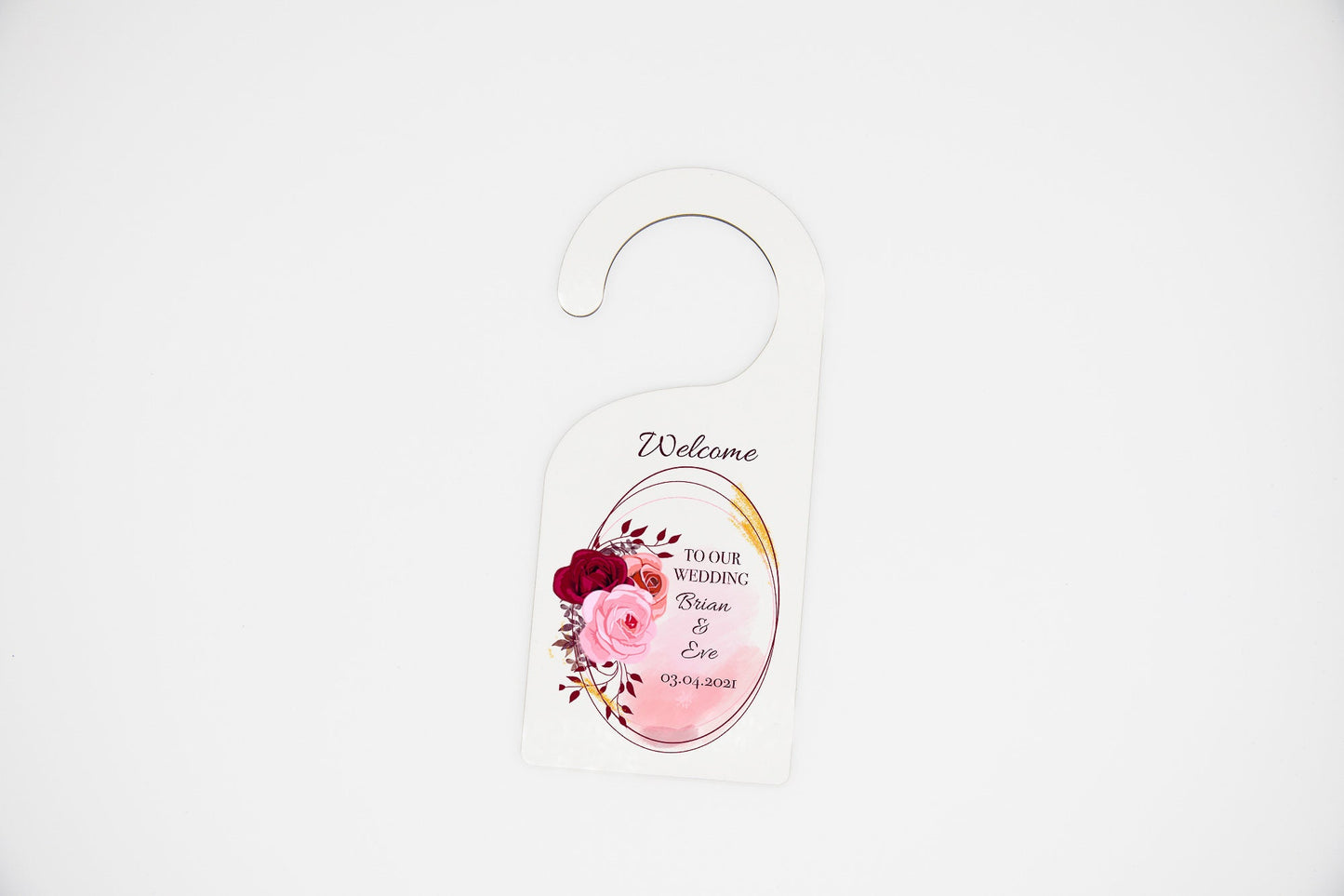 Personalised Wedding Door Hanger
