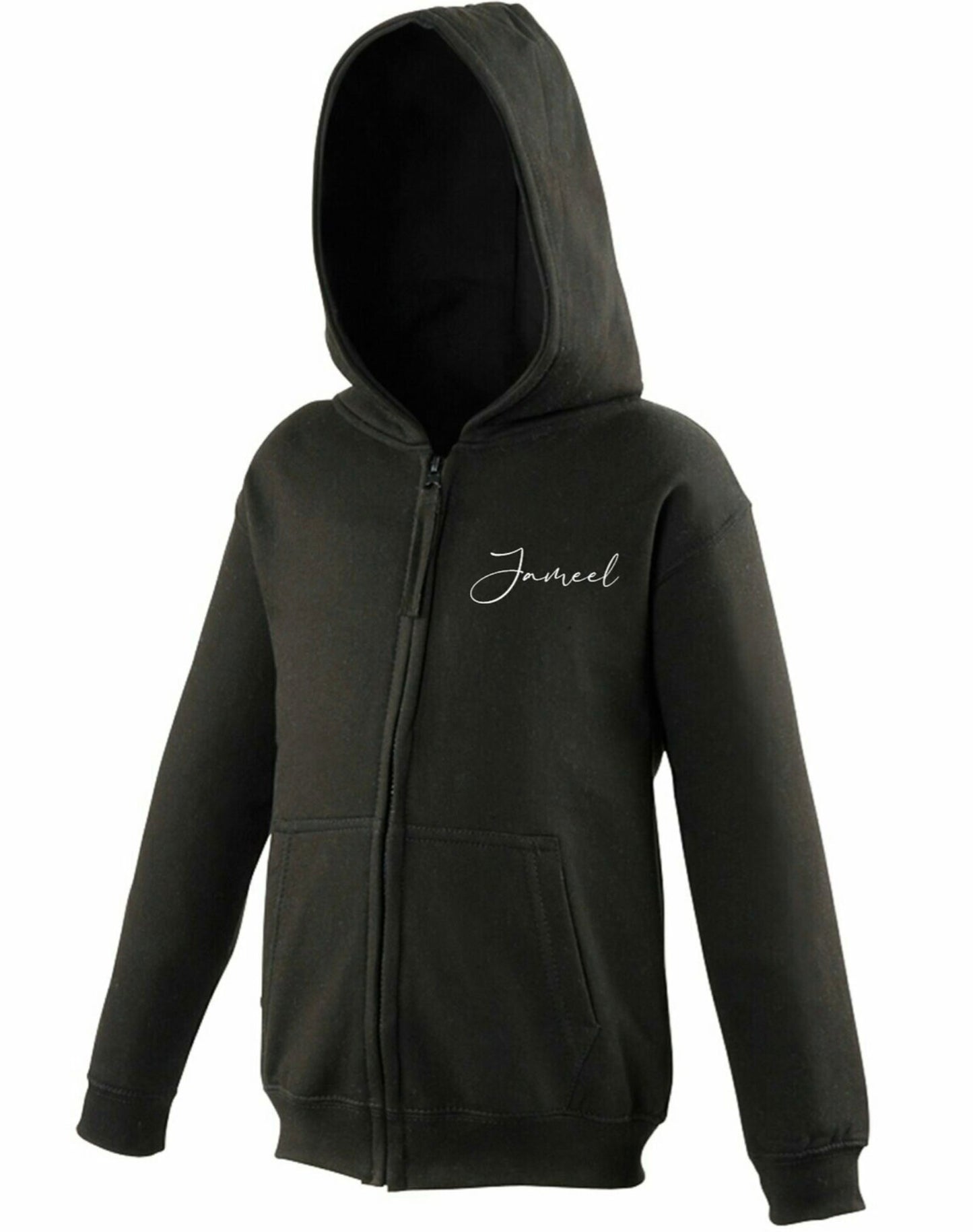 Personalised Unisex Zipped Hoodie with name in Arabic and English