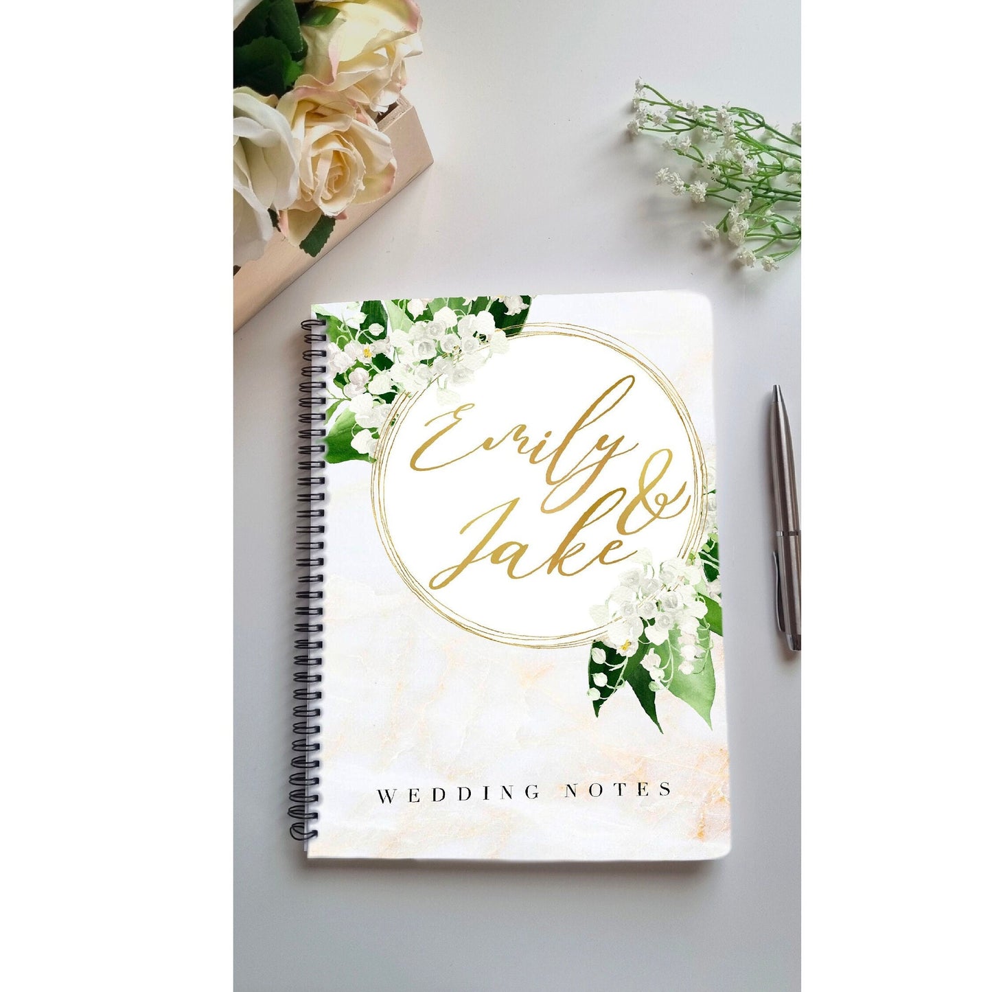 Personalised A4 Wedding Notes Notepad | Wedding Gift | Notebook