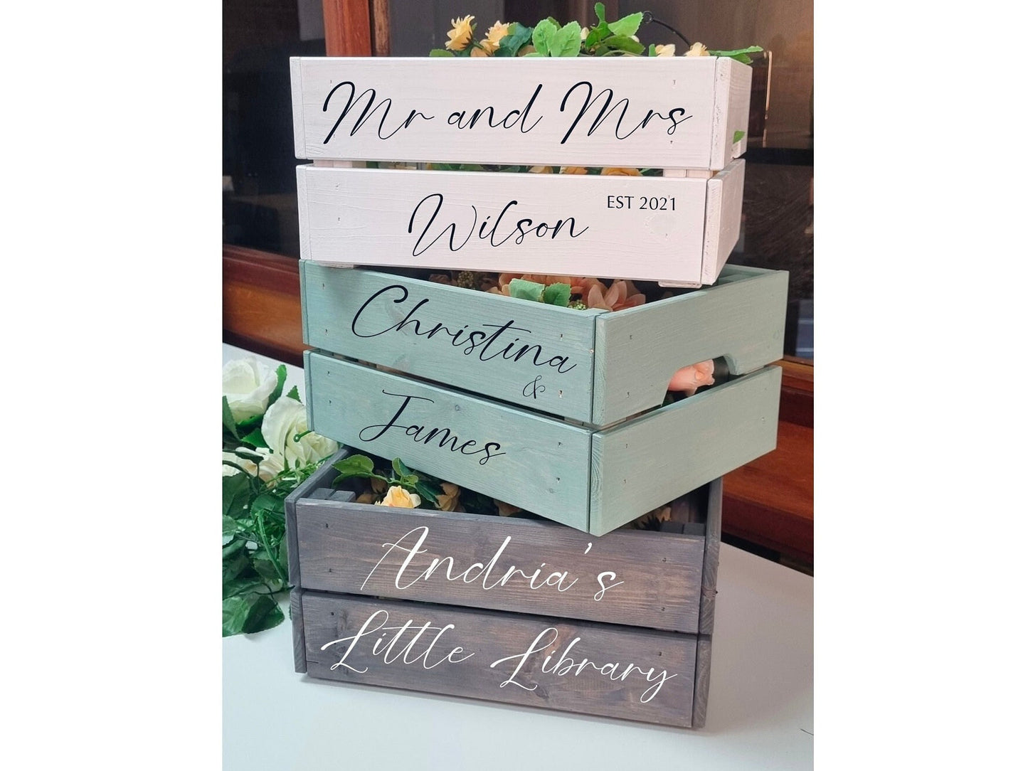 Personalised Wooden crate | Storage Box