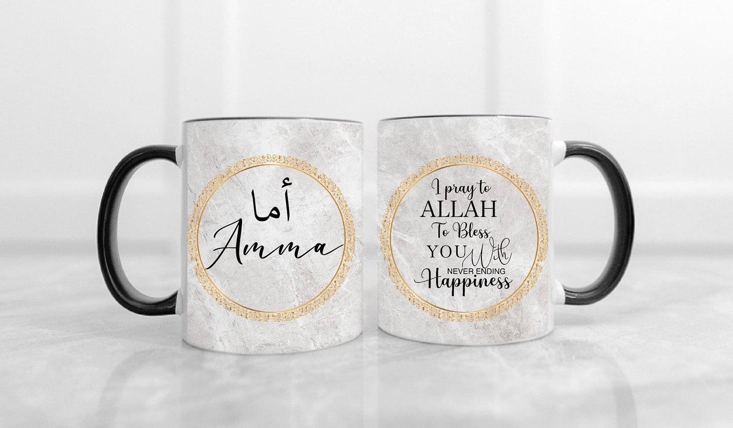 Personalised Grey Ornate Mothers Mug
