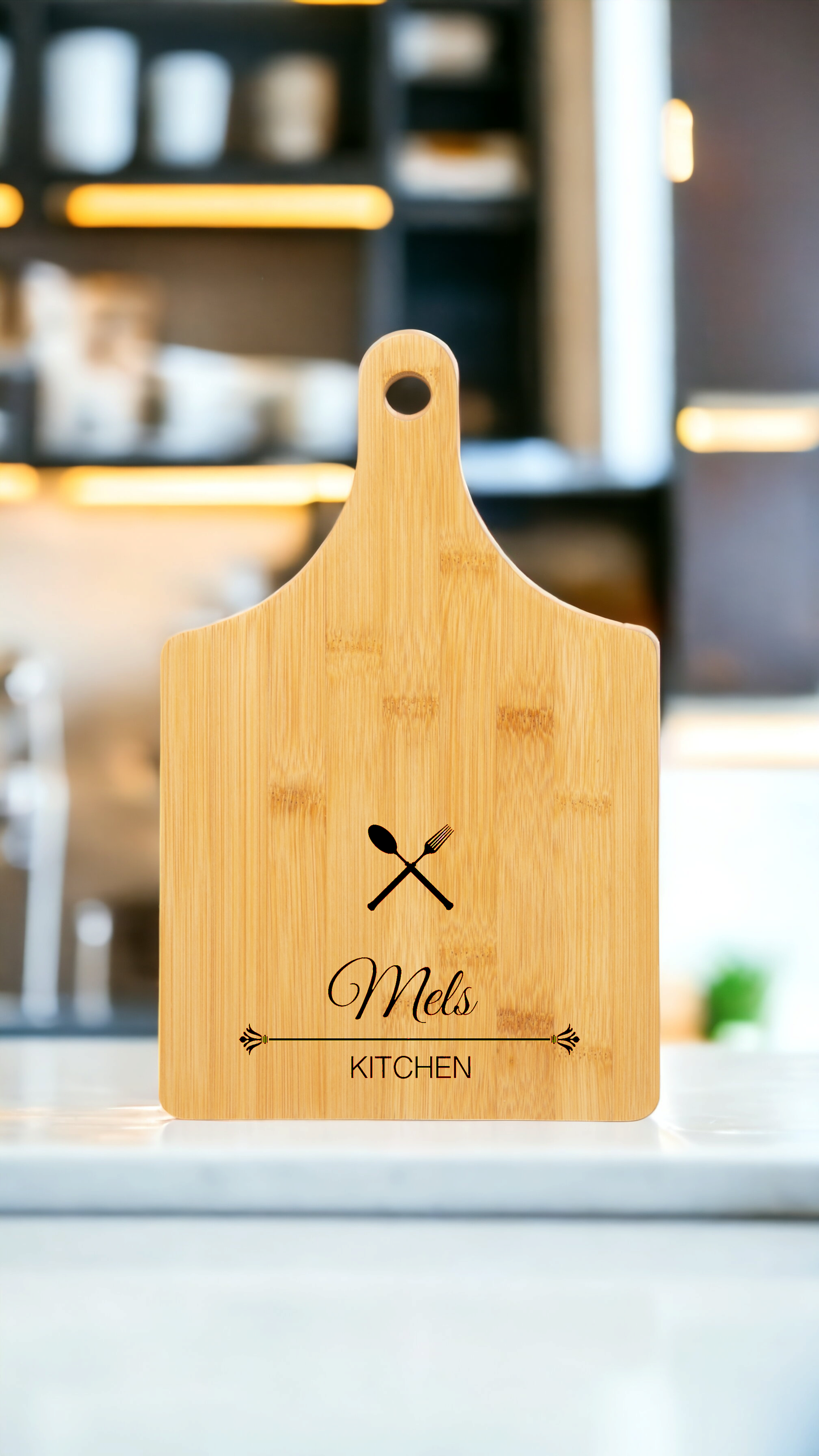 Personalised Engraved Wooden Serving/ Chopping Bamboo Board / Charcuterie board