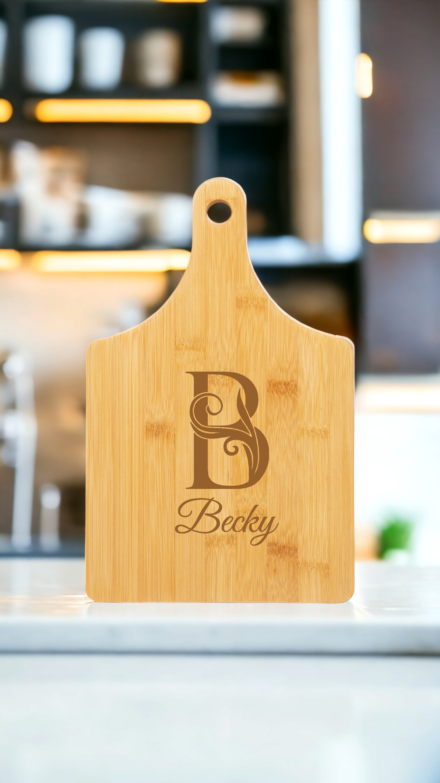 Personalised Engraved Wooden Serving/ Chopping Bamboo Board / Charcuterie board