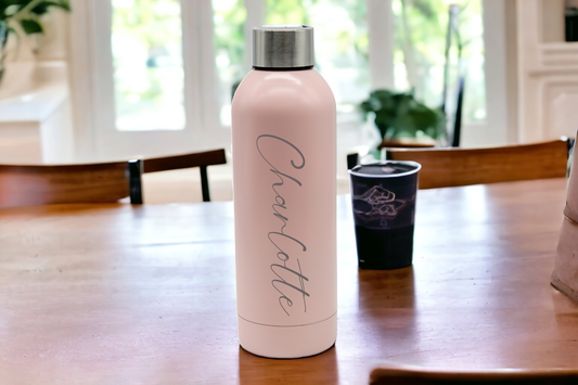 Water Bottle - Personalised - Pink