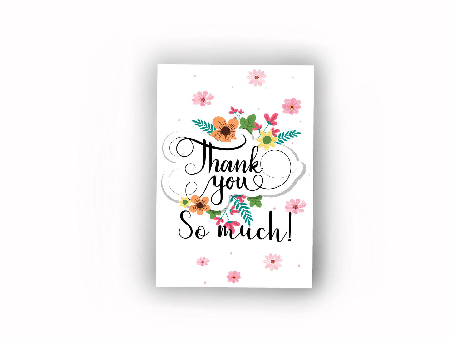 A5 Personalised Thank you so much cards | 2024