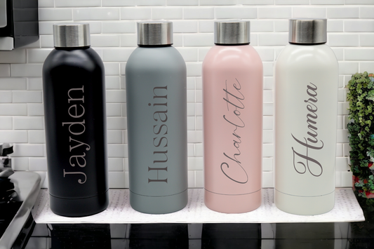 Water Bottle - Personalised - 4 colours available