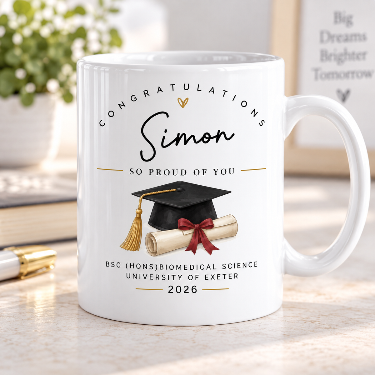 Personalised Graduation Mug | Custom Graduate Gift | Congratulations  Mug | Class of 2026 | Graduation Present (Copy)