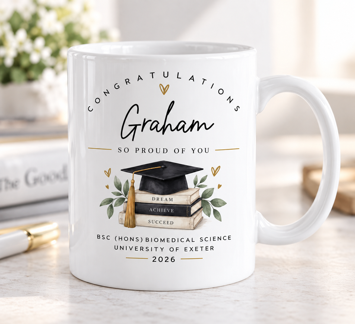Personalised Graduation Mug | Custom Graduate Gift | Congratulations  Mug | Class of 2026 | Graduation Present