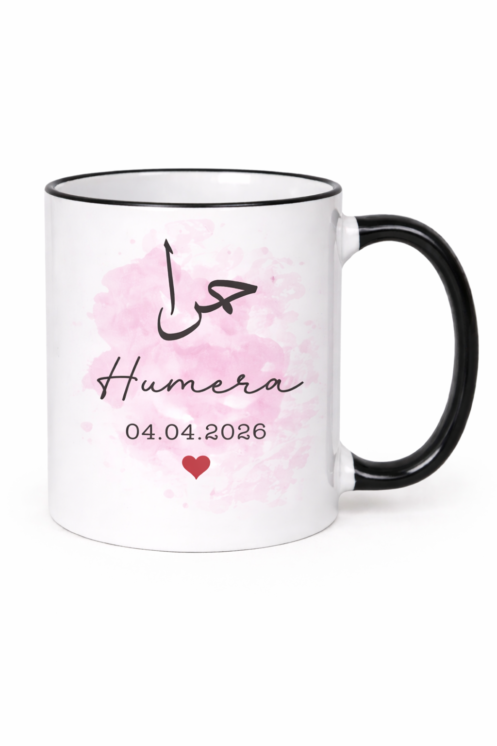 Personalised Couple Mug Set | Custom Names in Arabic & English | Wedding Gift | Anniversary Gift | Muslim Couple Gift | Nikkah Mug Set