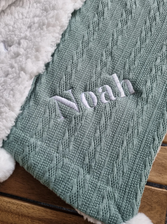 Personalised Embroidered Baby Blanket