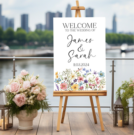 Personalised Welcome Wedding Sign | A1 A2 Foam Board Sign for any Event