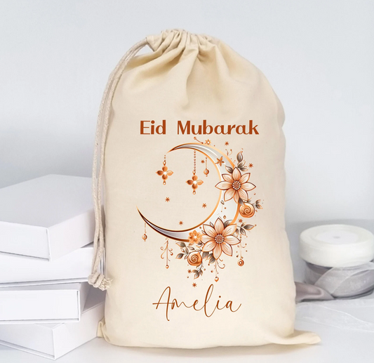 Personalised Eid/Ramadan Mubarak Sack with Name
