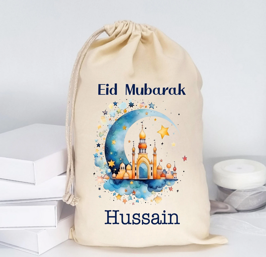 Personalised Eid Present Sack with Name