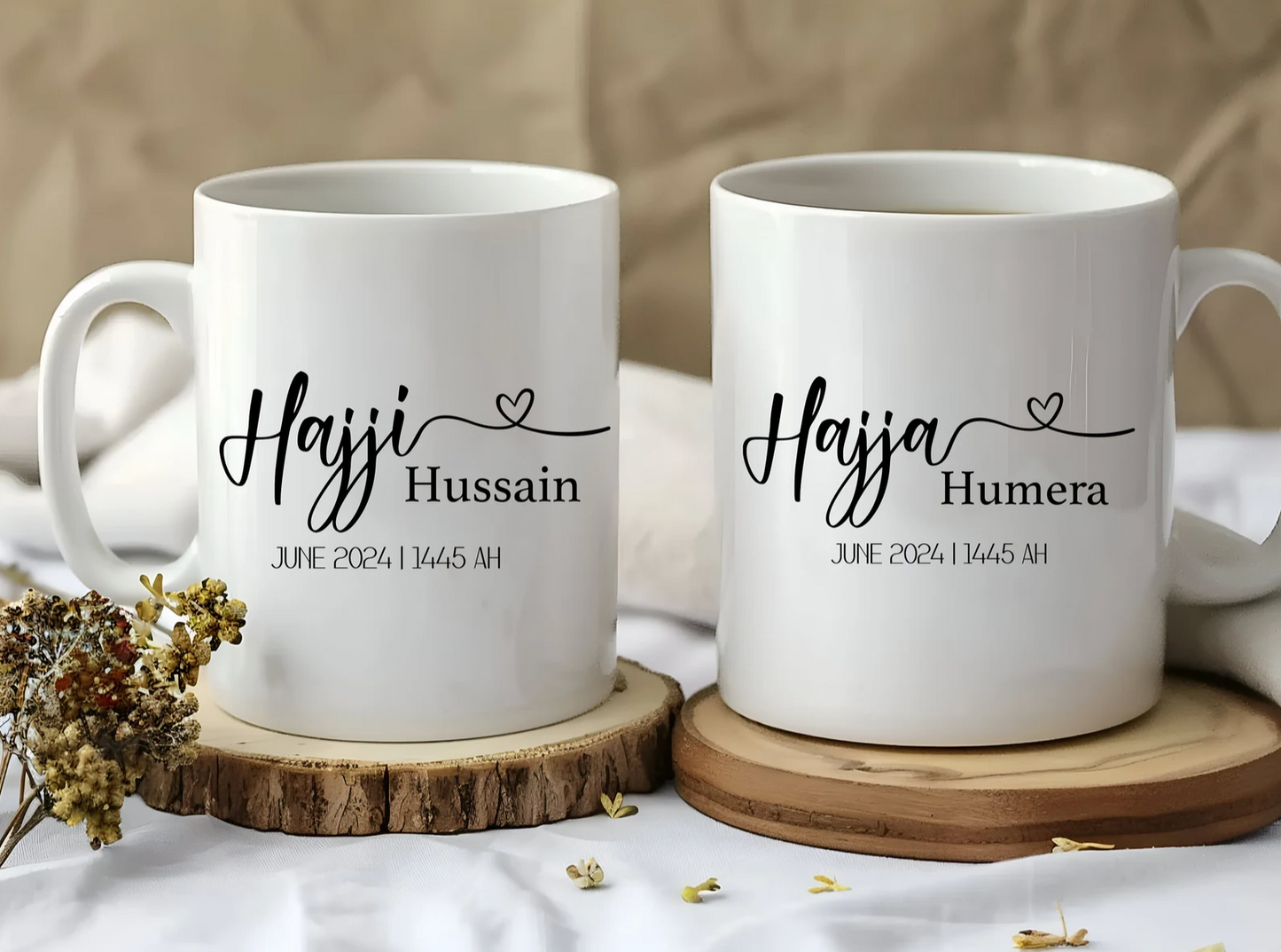 Personalised matching Hajj Mubarak Mugs