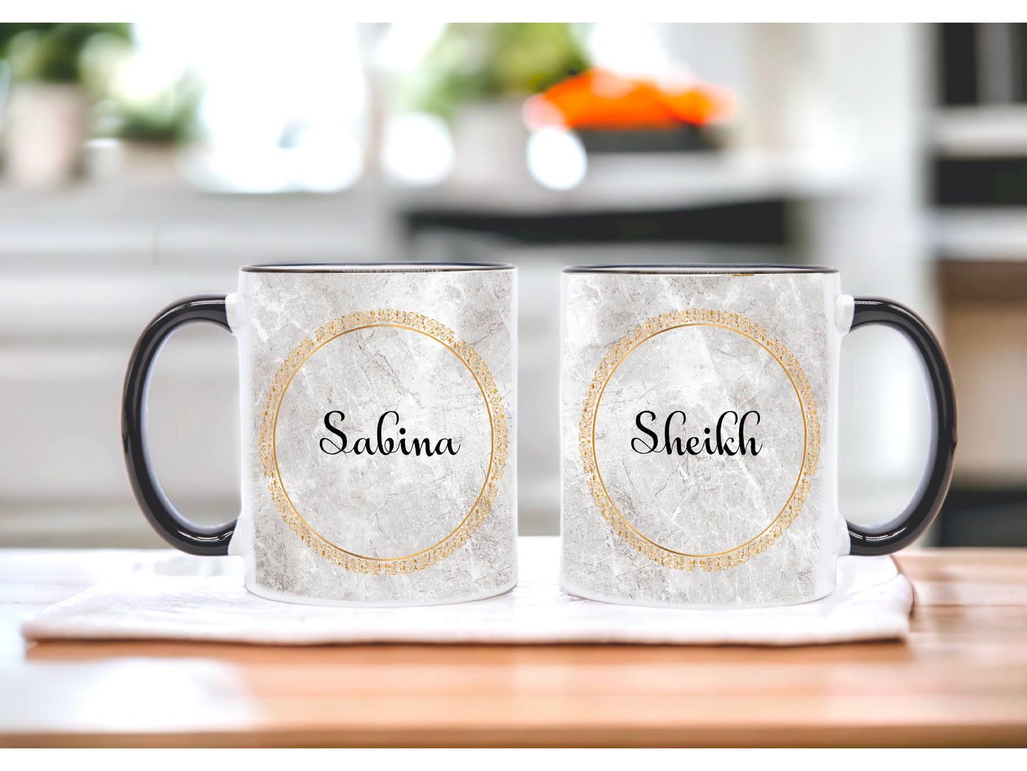 Couples Mug Set - With Quote " And we created you in pairs"