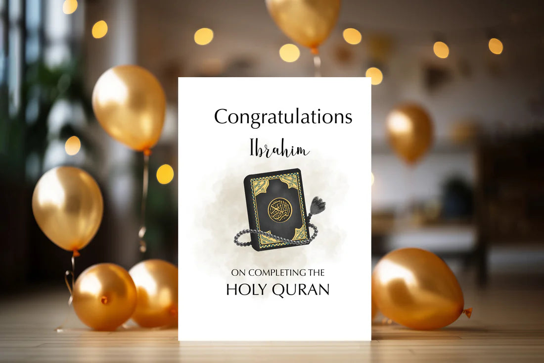 Personalised Rock Slate Frame for Quran Completion | Hafiz Gift