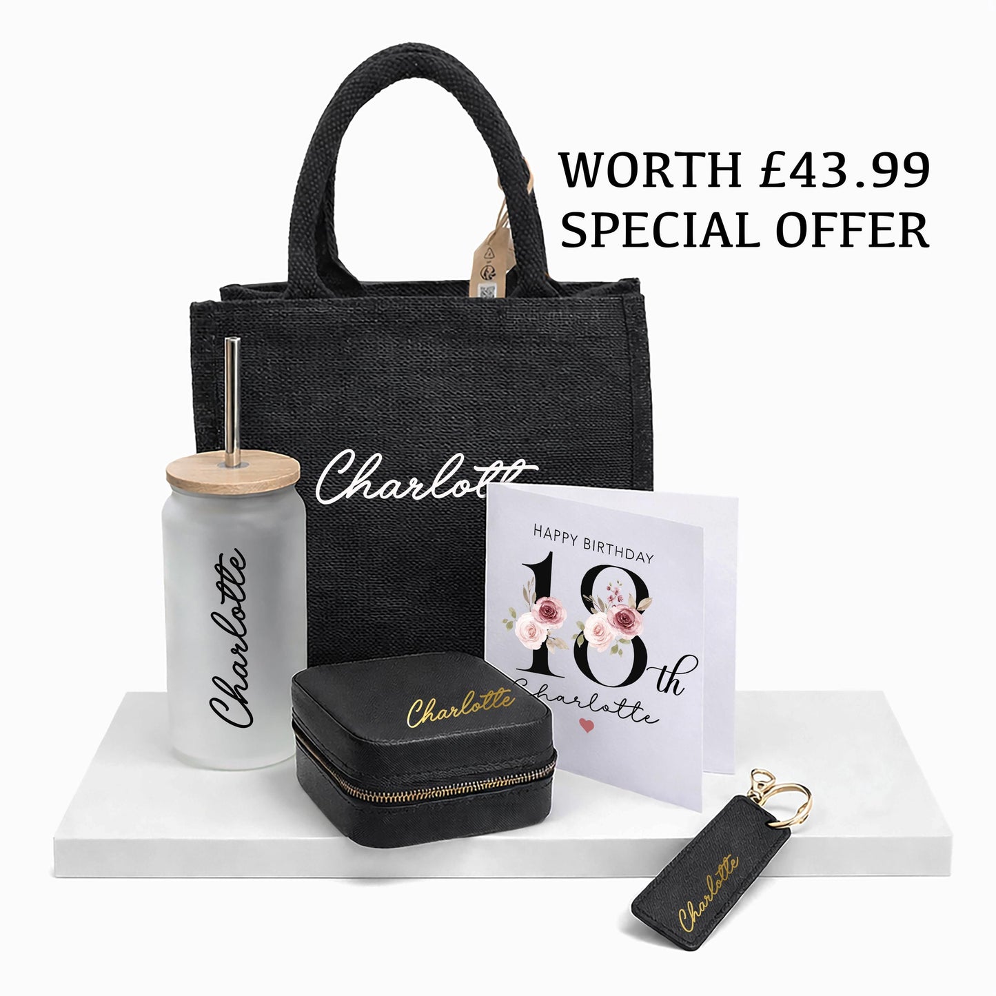 Personalised Birthday Gift Set | Custom Name Gift Bag| Ready to Gift Birthday Set | Birthday Gift for Her | Custom Age Gift