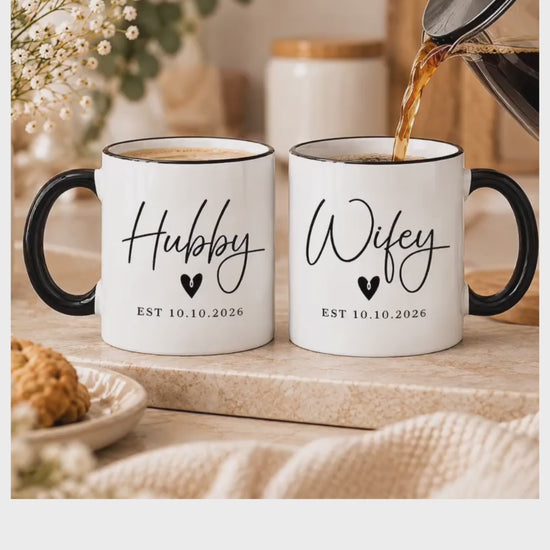 Hubby Wifey Mug Set