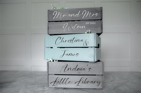 Personalised Wooden crate | Storage Box