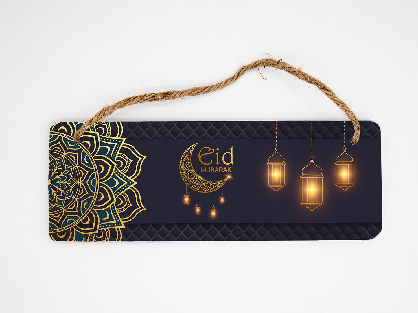 Personalised Eid Mubarak Wall Hanging Sign | Plaque