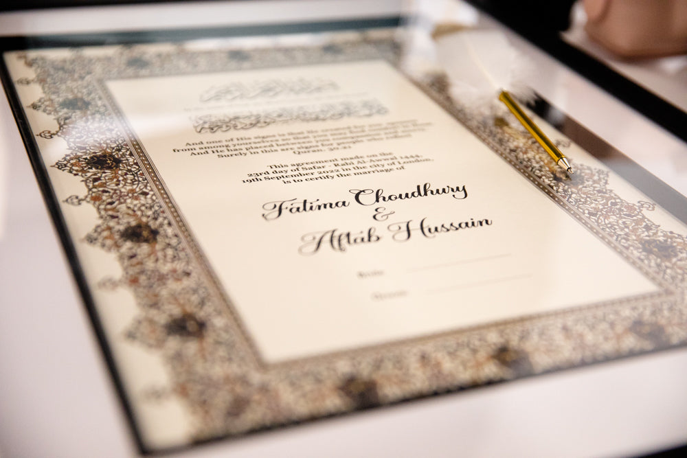 Nikkah Namah Certificate