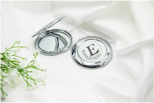 Personalised Initial and Name Compact Mirror