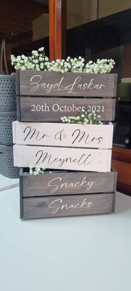 Personalised Wooden crate | Storage Box