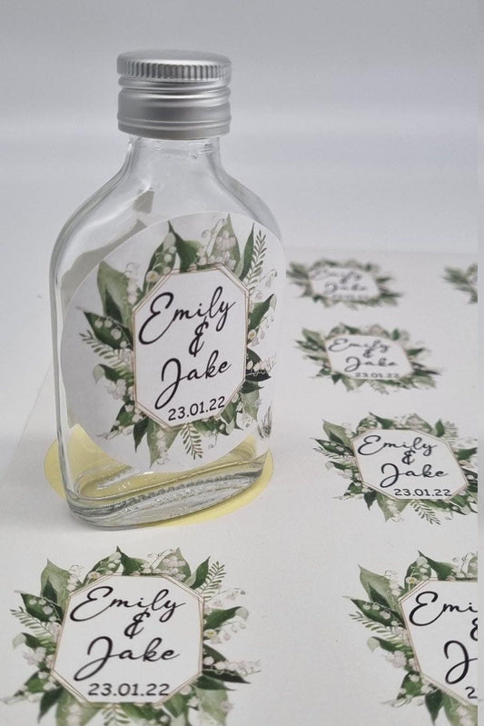 Personalised Sticker With Couples Name & Date of Event