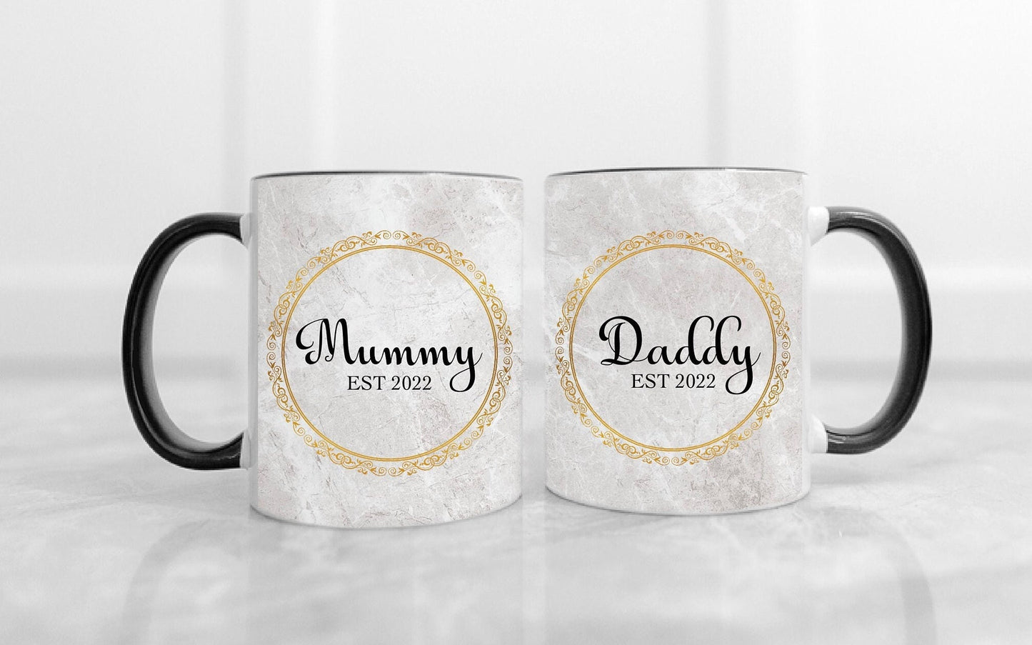 Mummy & Daddy Mug plus Frame | Mug set | Frame Set | Gift Set for Couples