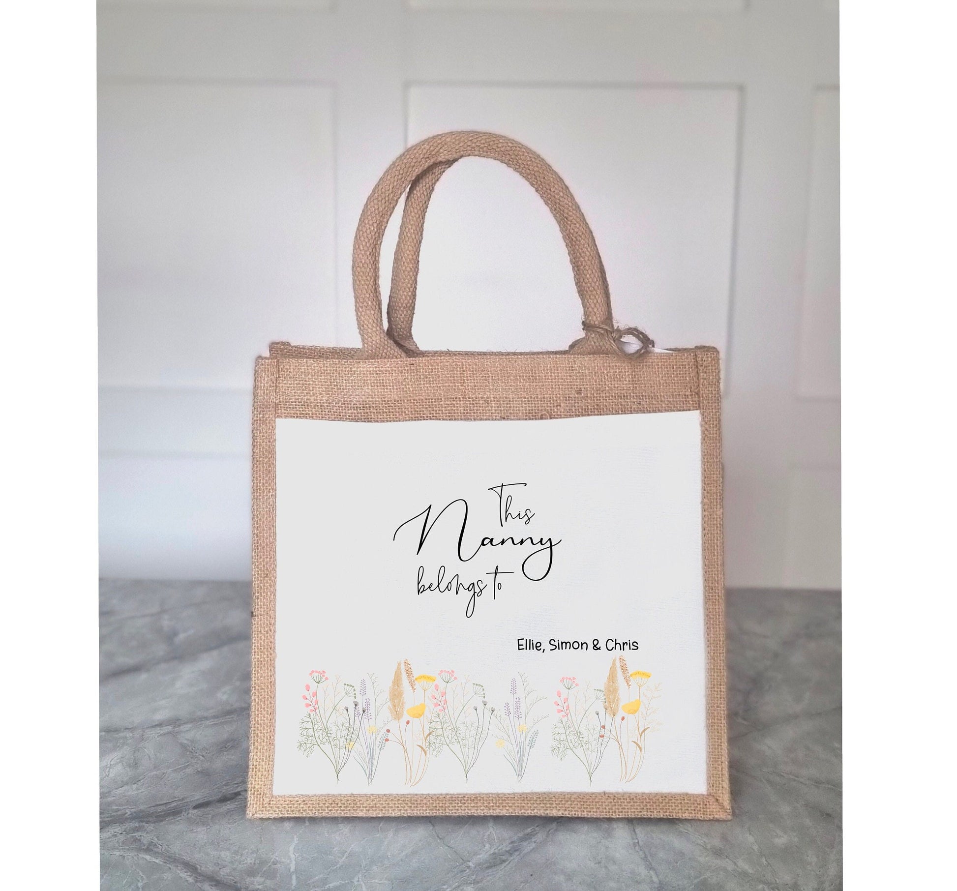 Personalised jute shopper Clearance