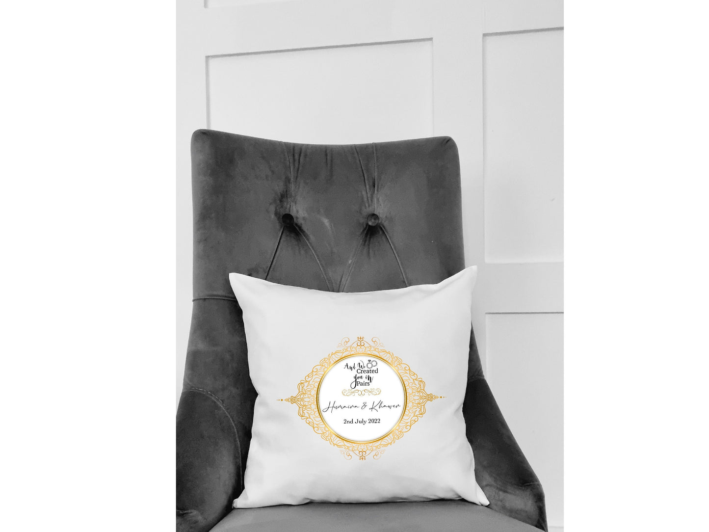 Personalised Cushion in Arabic Design | Arabic Home Decor